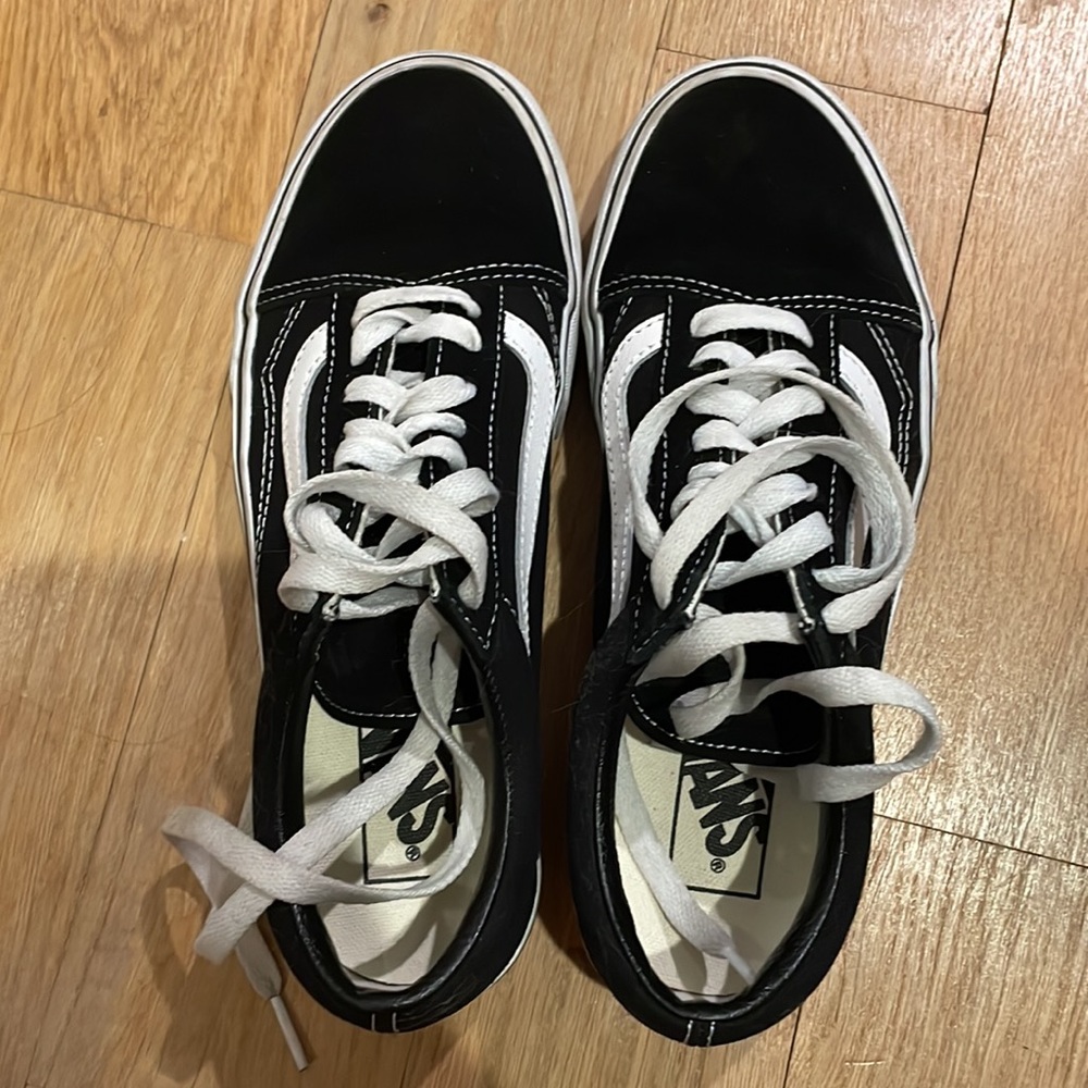 Vans black suede sneakers